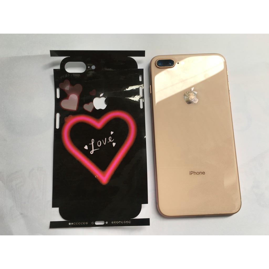 [Mã ELORDER5 giảm 10k đơn 20k] miến Dán Skin ảnh 3D mặt lưng điện thoại Iphone 7 plus / 8 plus / 7 / 8