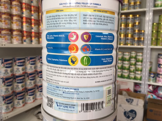 Sữa VINLAC số 2 hộp 900gr