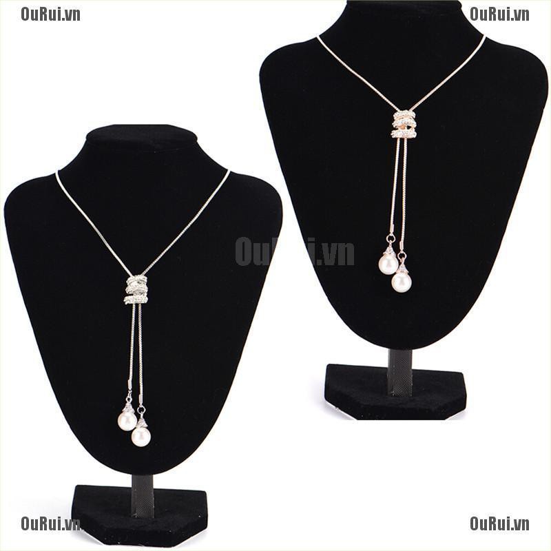 Vòng cổ Dài Đính Ngọc Trai Nhân Tạo Thời Trang