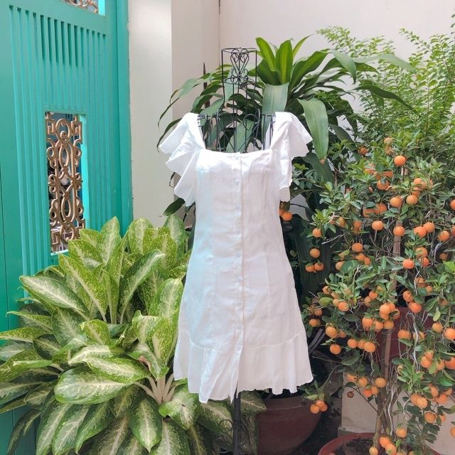 Váy trễ vai rose  kèm ảnh thật shop chụp MS47 mặc được 2 kiểu SẴN