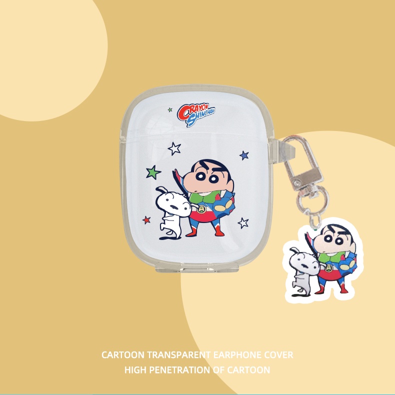 Vỏ Bảo Vệ Hộp Sạc Tai Nghe Baseus Encok W04/W04 Pro Bằng TPU Mềm Trong Suốt Chống Sốc In Họa Tiết Hoạt Hình Đơn Giản
