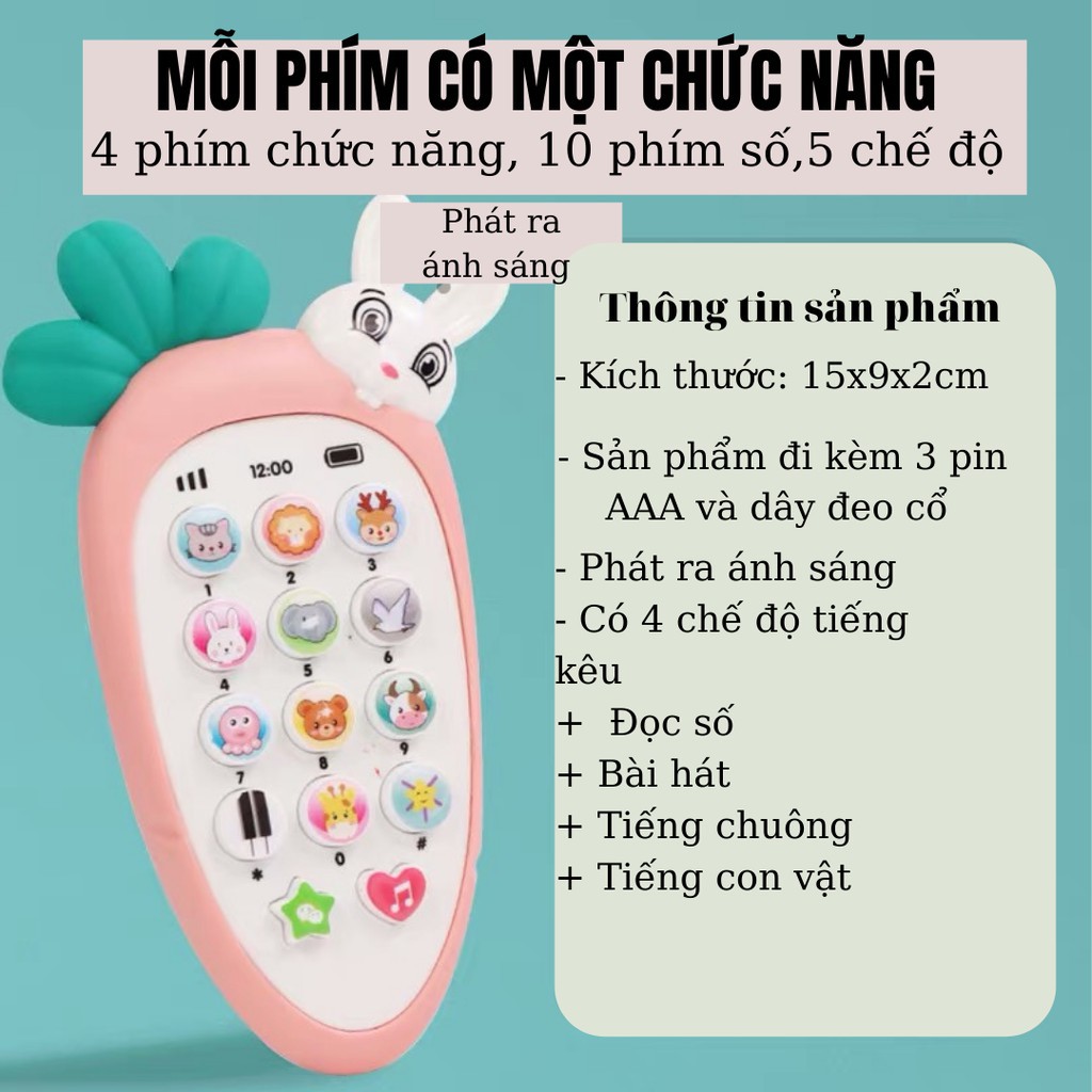 Đồ chơi điện thoại cho bé, Đồ chơi điện thoại phát nhạc ToyBox