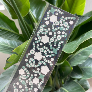 Decorative sticker flash decoration shiny bead line