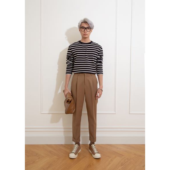 [PAPER STUDIO] Áo thun nam sọc ngang tay dài basic | BigBuy360 - bigbuy360.vn