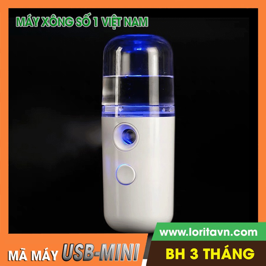 [BH 1 ĐỔI 1] Máy xông mặt, xịt khoáng cấp ẩm, khuếch tán NANO chạy pin, máy phun sương cầm tay USB-MINI #