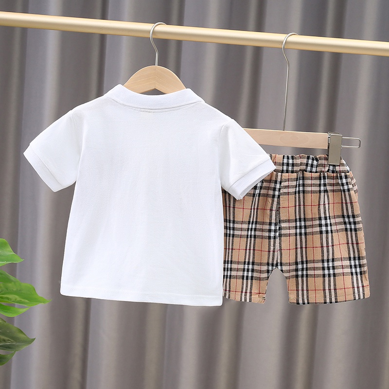 Set Đồ Thể Thao 2 Món Họa Tiết Caro Thời Trang Mùa Hè Mới Cho Bé Trai Và Gái