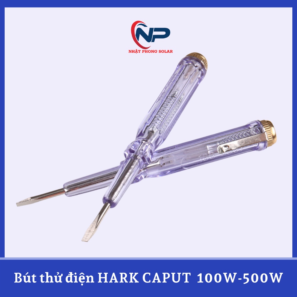 Bút thử điện SHOPNHATPHONG HARKNCAPUT YT-10709 đo kiểm tra điện 100V-500V an toàn, chính xác,đèn báo màu đỏ là có điện
