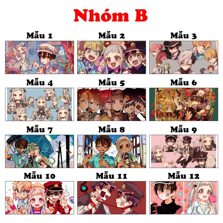 Ly sứ in hình Anime Jibaku Shounen Hanako-kun. Cốc uống nước đẹp làm quà tặng đặc biệt gia trị và ý nghĩa