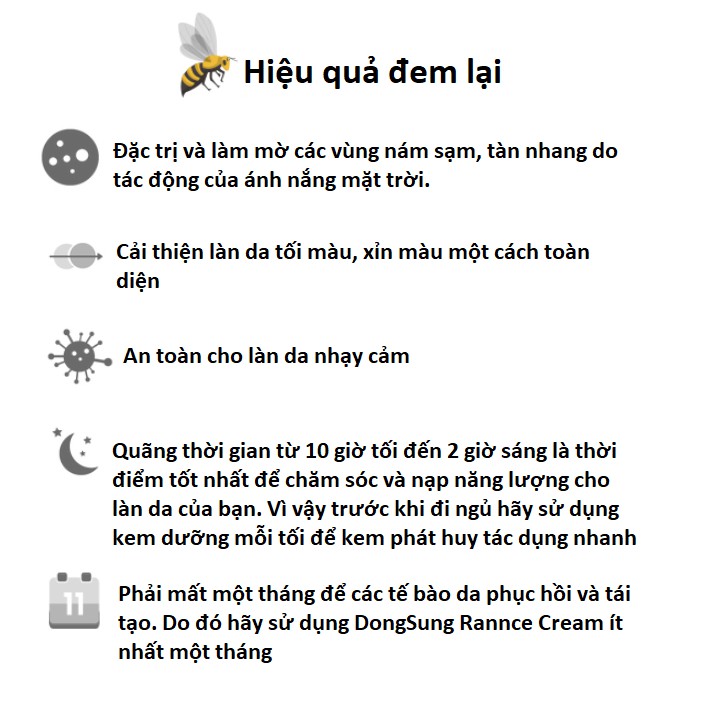 Kem Dưỡng Trắng Da Đặc Giảm Nám Chiết Xuất Từ Đông Trùng Hạ Thảo DongSung Rannce Cream 70g