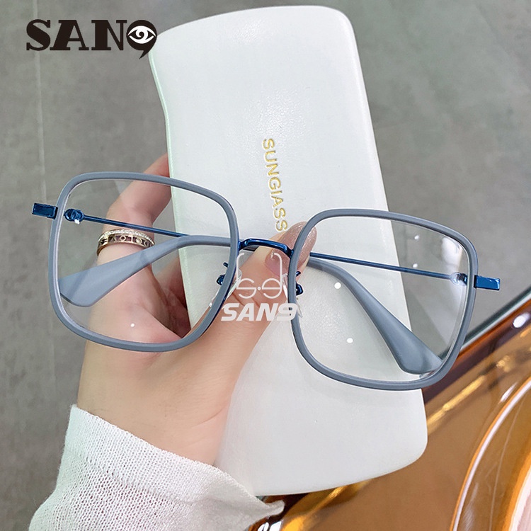 Mắt kính gọng vuông bằng kim loại nhiều màu sắc thời trang dành cho nữ