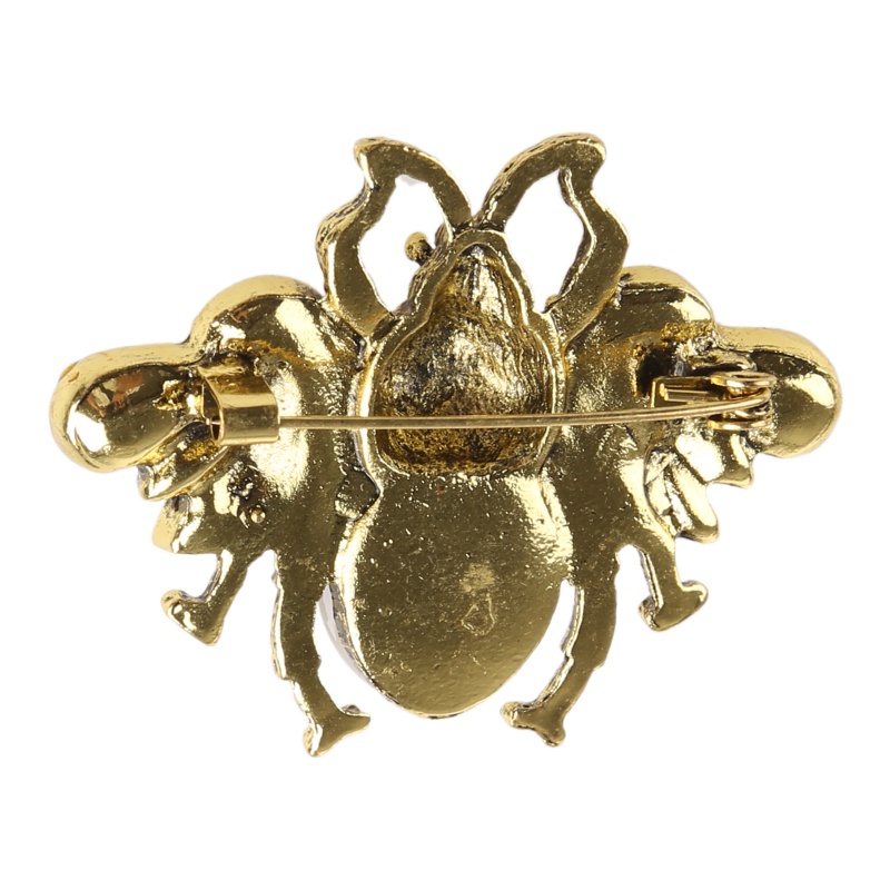 Ghim Cài Áo Hình Con Ong Đính Ngọc Trai Nhân Tạo Thời Trang