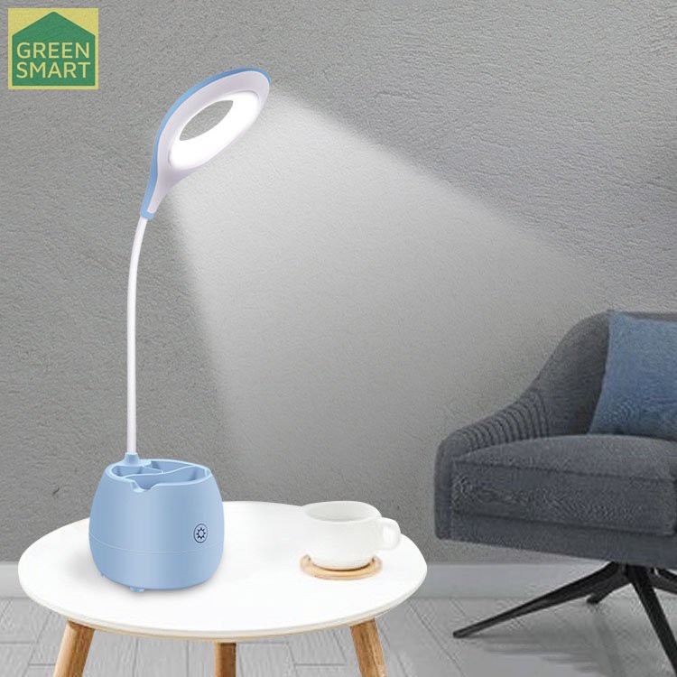 ĐÈN LED HỌC CHỐNG CẬN CẢM ỨNG TÍCH ĐIỆN VÀ CÓ HỘP ĐỂ BÚT