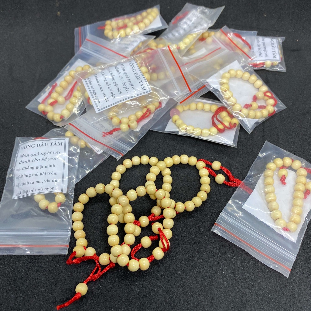 Vòng Dâu Tằm Cho Bé 💥 HÀNG CHUẨN 💥 Giúp Bé Ngủ Sâu Ngon Giấc | BigBuy360 - bigbuy360.vn