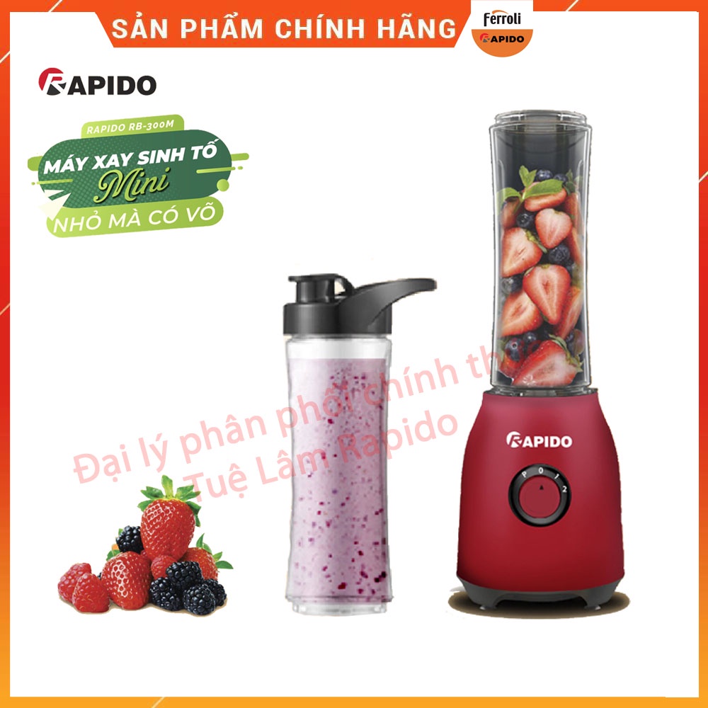Máy xay sinh tố Rapido RB-300M - Hàng chính hãng - Bảo hành 12 tháng
