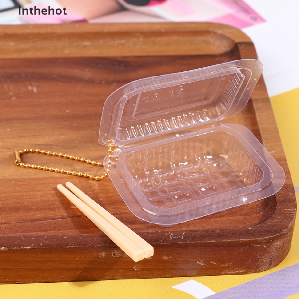 Bộ 2 Hộp Thức Ăn Nhanh + Đũa Dùng Một Lần Cho Nhà Búp Bê