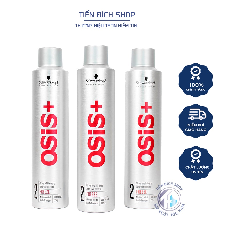 - Gôm xịt tóc Osis+ 2 Freeze Finish 300ml | Schwarzkopf Đức