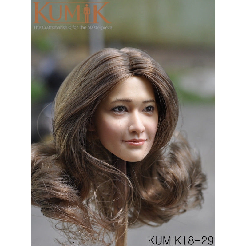 KUMIK 1:6 Scale female curls Head Sculpt KUMIK18-29 Model 12'' Action Figure
