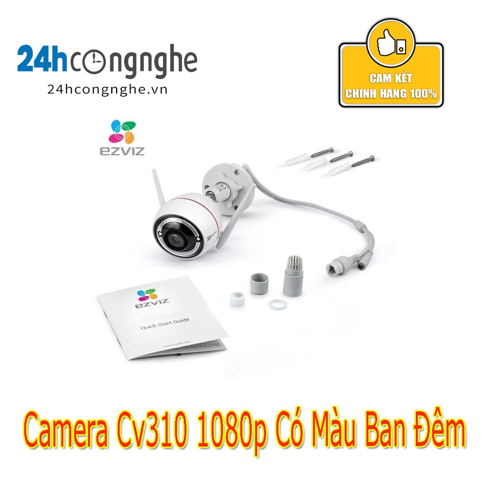 Camera Wifi Ngoài Trời CV310 1080p Full Color Pro( có màu ban đêm) Chính Hãng