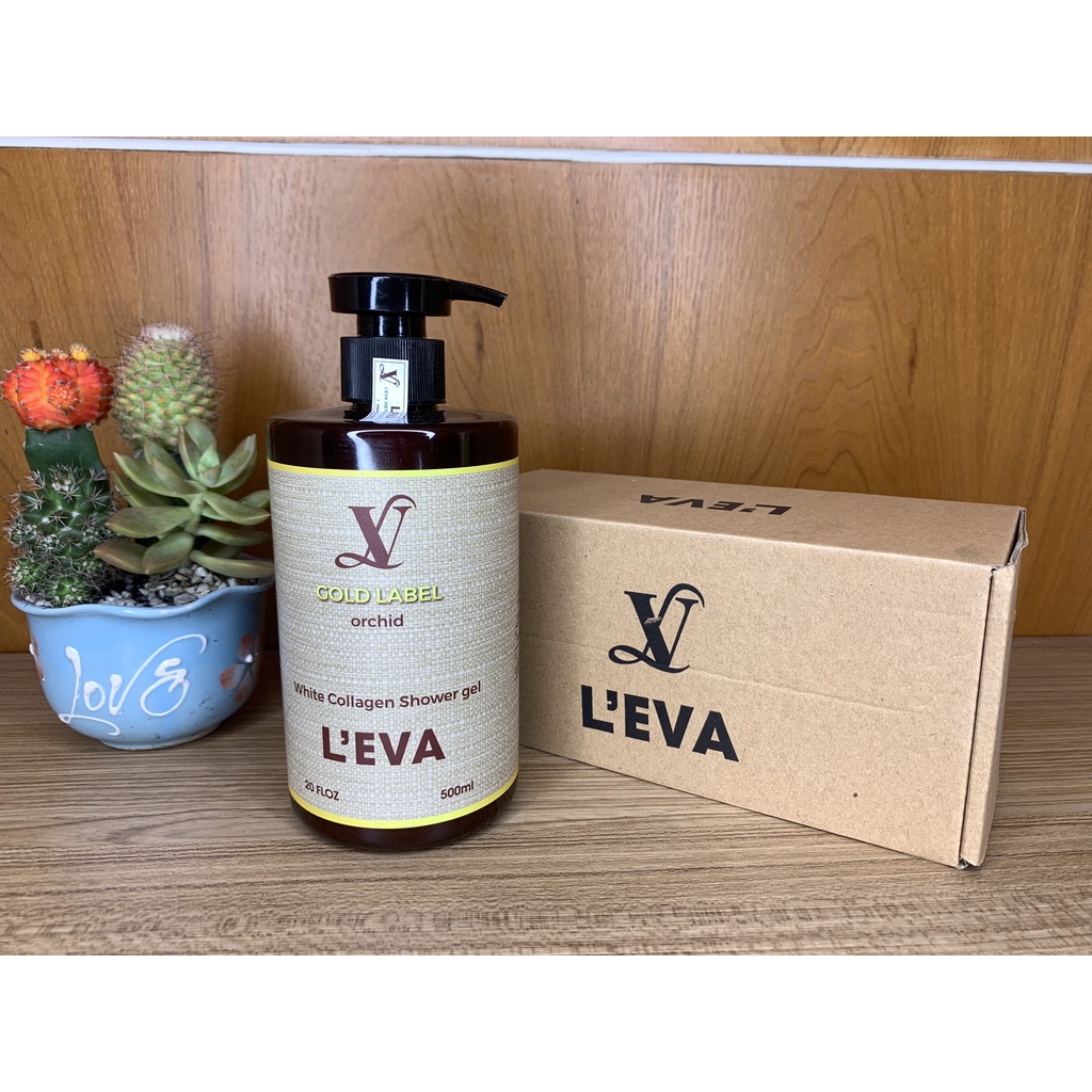 Sữa Tắm Dưỡng Ẩm Làm Sáng Da Hương Nước Hoa L'eva Nhãn Vàng 500ml