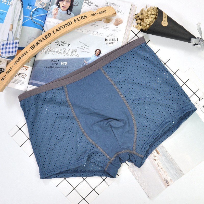 4 Quần Sịp Đùi Thông Hơi Xuất Nhật (Ảnh Thật), Quần Sịp Nam, Quần Lót Nam - COMBO 4q Sịp Men Đùi thông hơi