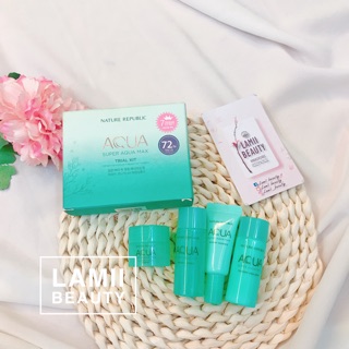 Set dưỡng da mini NATURE REPUBLIC SUPER AQUA MAX WATERY TRIAL KIT