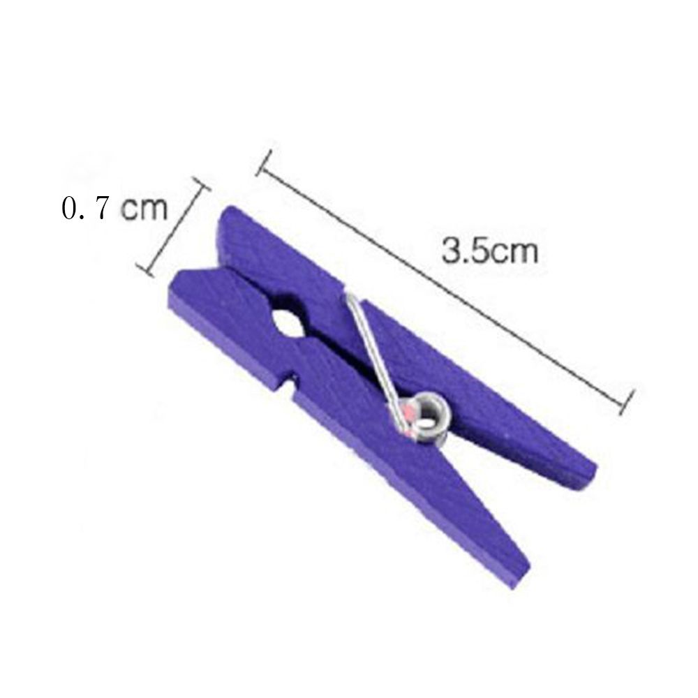 Kẹp gỗ mini nhiều màu sắc dùng để kẹp ảnh trang trí thủ công DIY