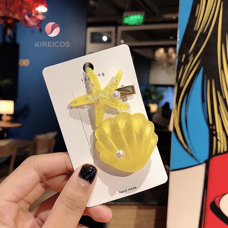 Set 2 Kẹp Tóc Sao Biển Và Sò Cao Cấp