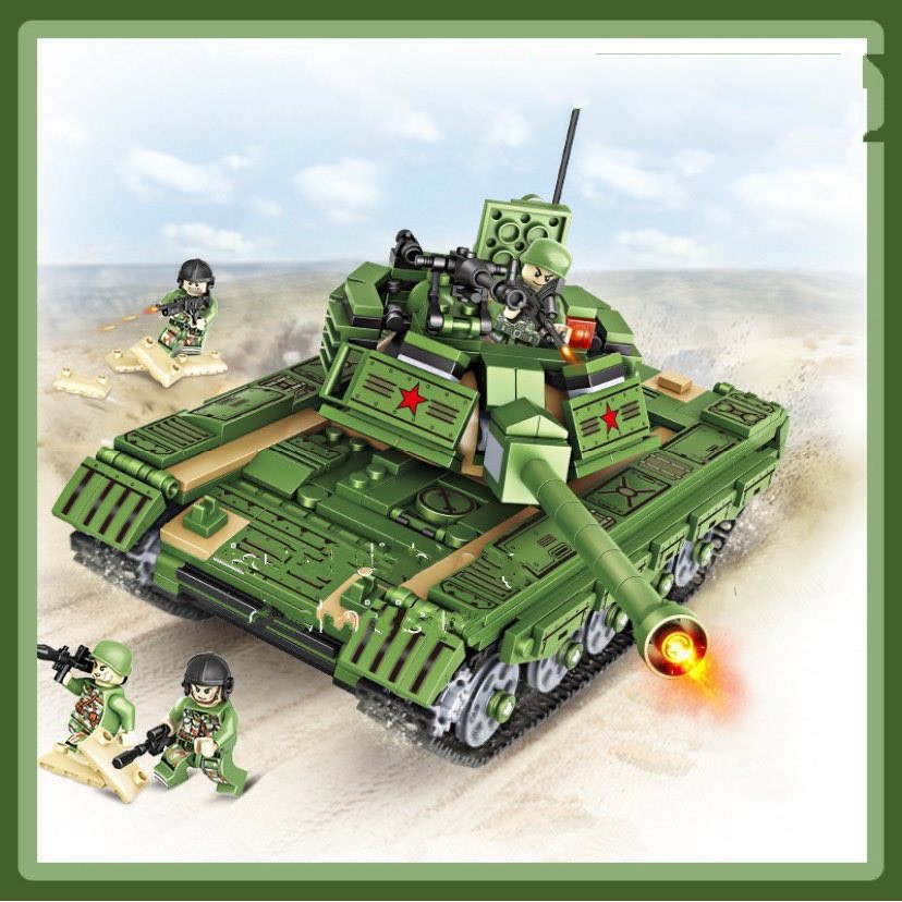 (SIÊU GIẢM GIÁ) Đồ chơi lego tank quân đội 752 chi tiết siêu đẹp, mô phỏng như 1 chiếc xe tăng ngoài đời, có hướng dẫn
