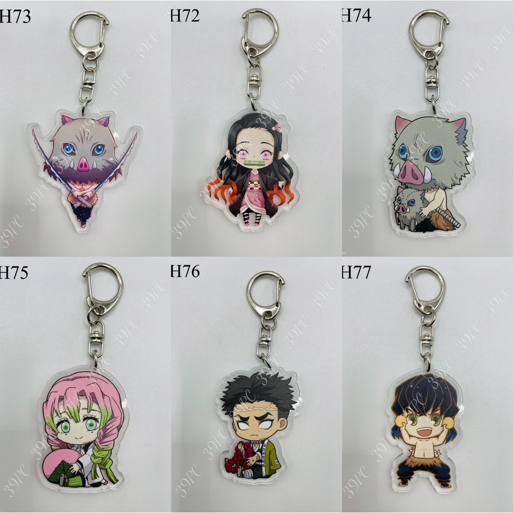 Móc Khóa / Keychain Acrylic Kimetsu no Yaiba – Thanh Gươm Diệt Quỷ - Demon Slayer