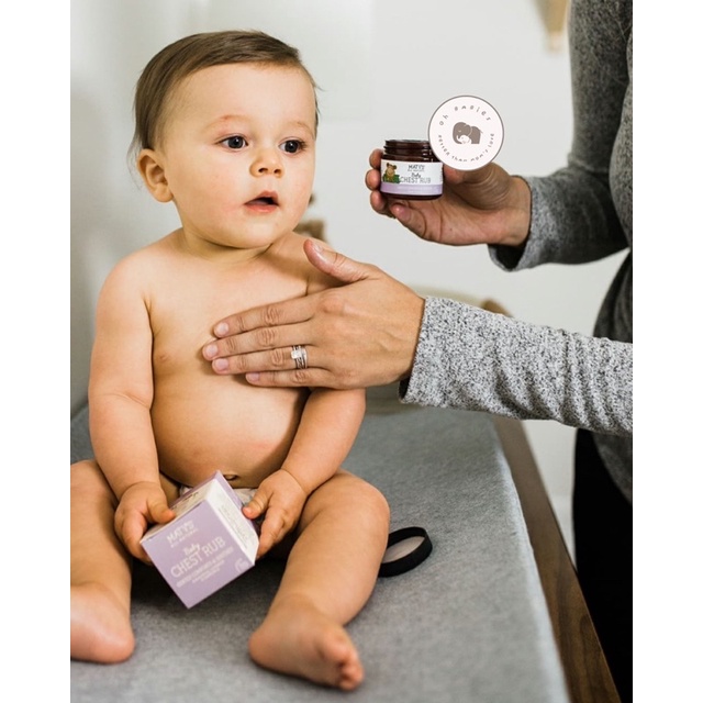 Dầu ấm ngực chống cảm Maty’s Natural cho bé 3m+ - Hàng Mĩ