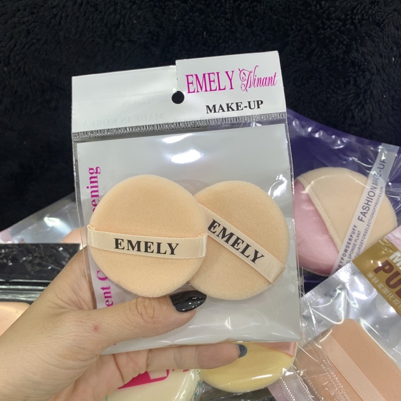 Bông dặm phấn nền+nén