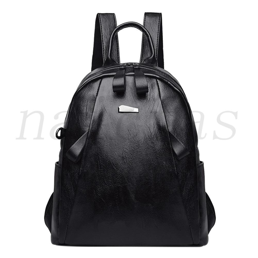 Naicfas Fashion Women PU Leather Shoulder Bag Teenage Girl College Daypack Backpack