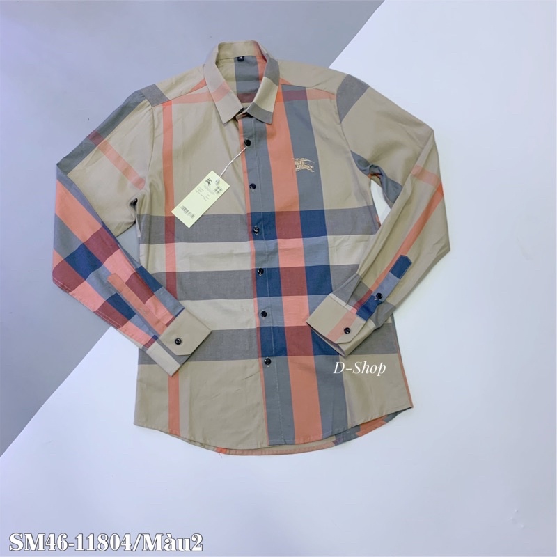 Sơ mi kẻ Nam nhiều màu phối truyền thống , thêu logo ngựa trước ngực SM46 | BigBuy360 - bigbuy360.vn