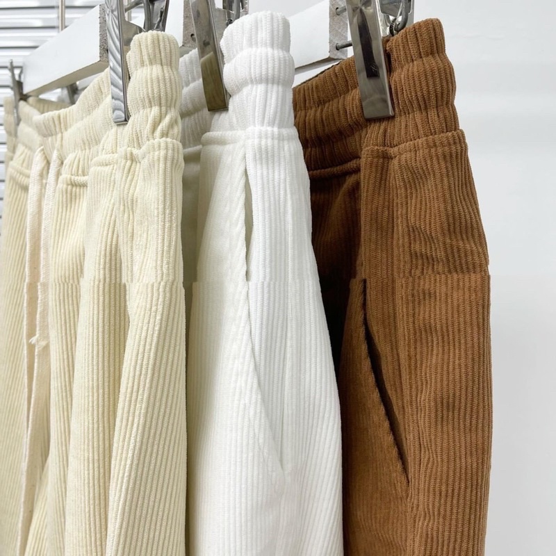 Quần short nhung tăm unisex 4 màu