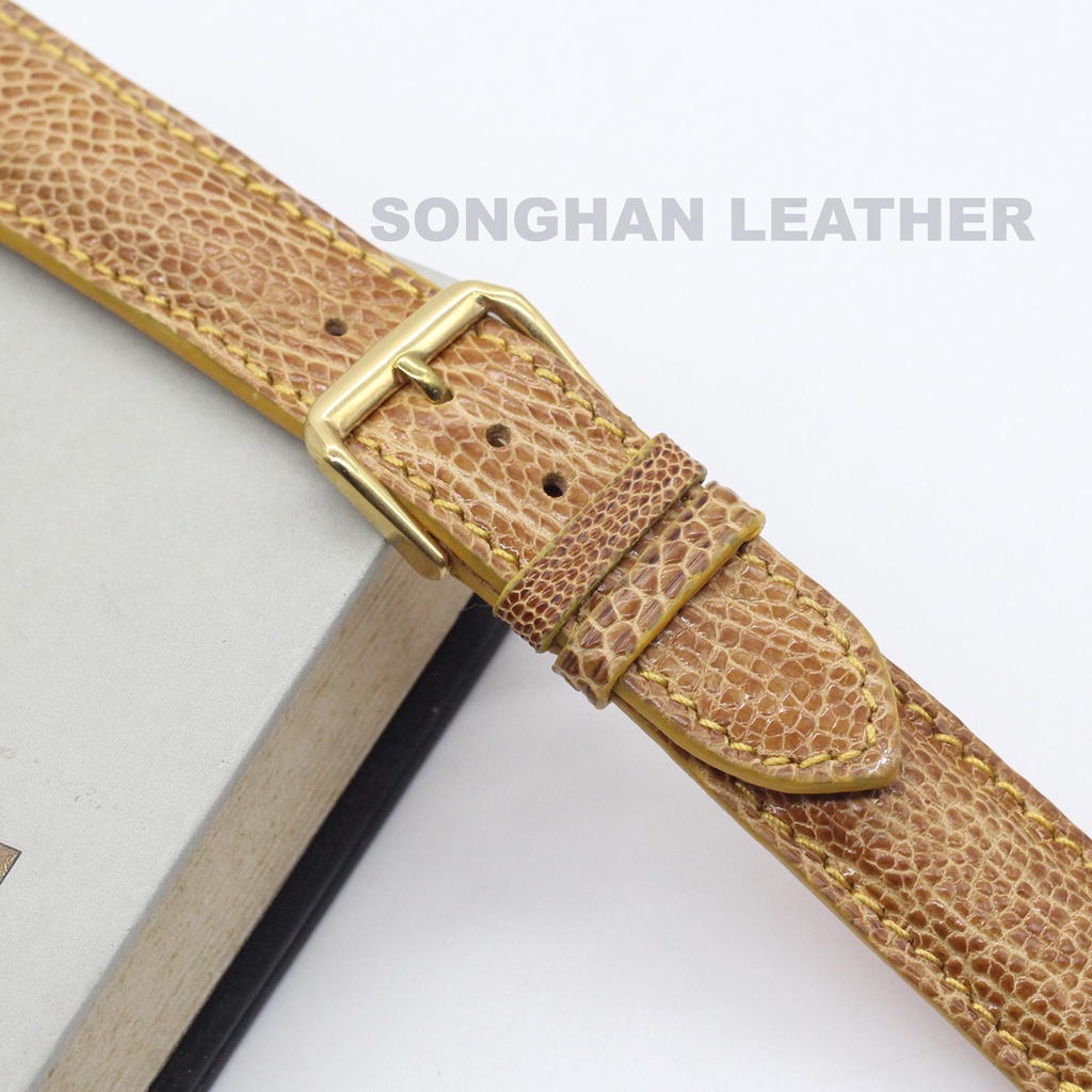 Dây Da Đà Điểu Songhan Leather WT19, Dây Đồng Hồ Cao Cấp Gắn Chốt Thông Minh Kèm Khóa Kim Cao Cấp.BH 6 tháng
