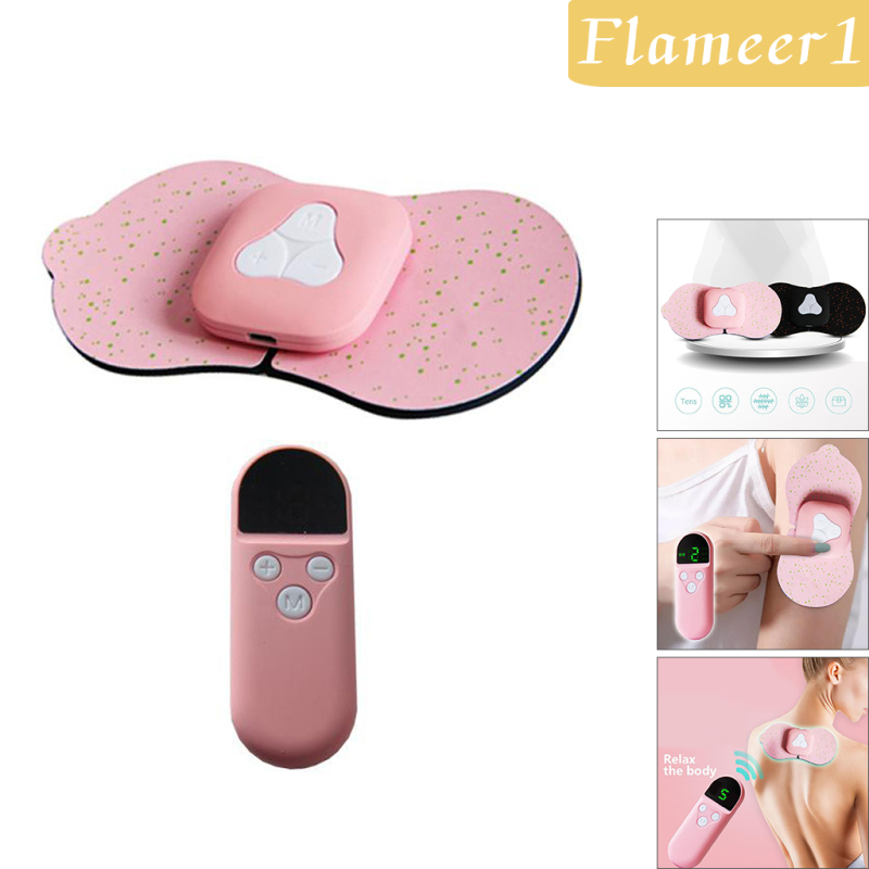 [Hàng mới về] Set máy massage điện mini cầm tay giúp giảm đau hiệu quả màu hồng