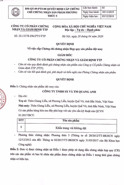 Khẩu trang y tế 4 lớp hộp 50 chiếc