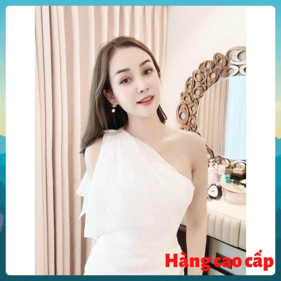 (Hàng cao cấp) Đầm dự tiệc ôm body dáng xòe chéo vai Maria Dress | BigBuy360 - bigbuy360.vn