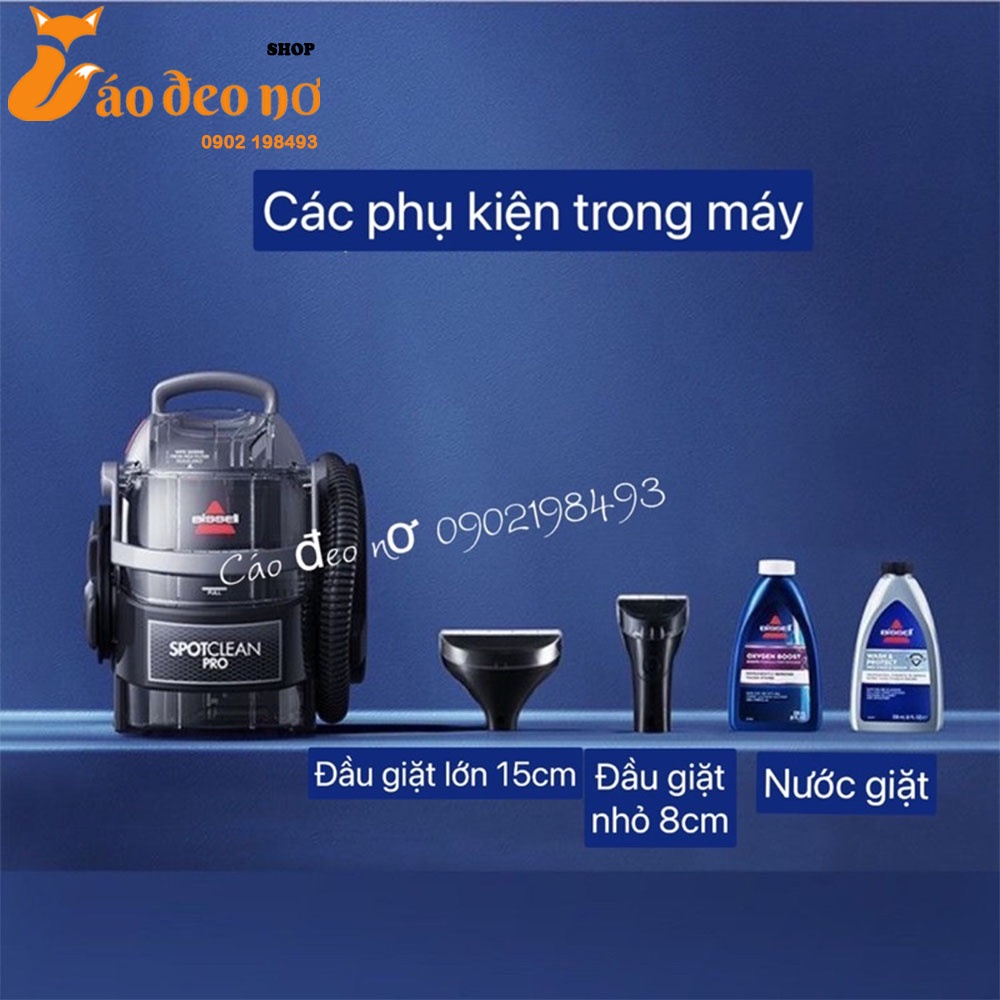 Máy Giặt Thảm, Máy Giặt Sofa Bissell 1558N SpotClean PRO Bản Cực Mạnh - Cáo Đeo Nơ