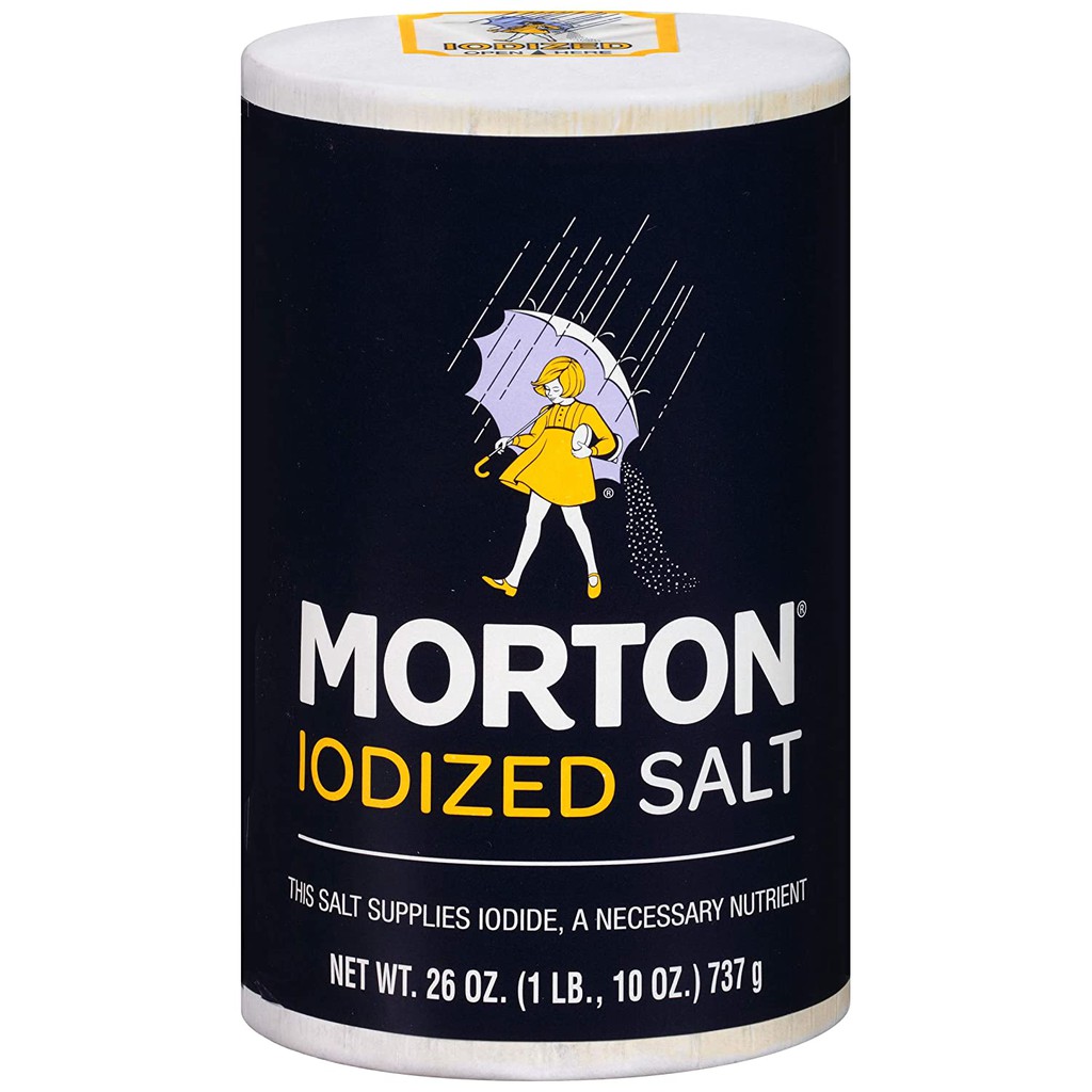 Muối Morton Iodized Table Salt 737g