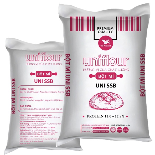 Bột mì SSS Uniflour gói 40kg