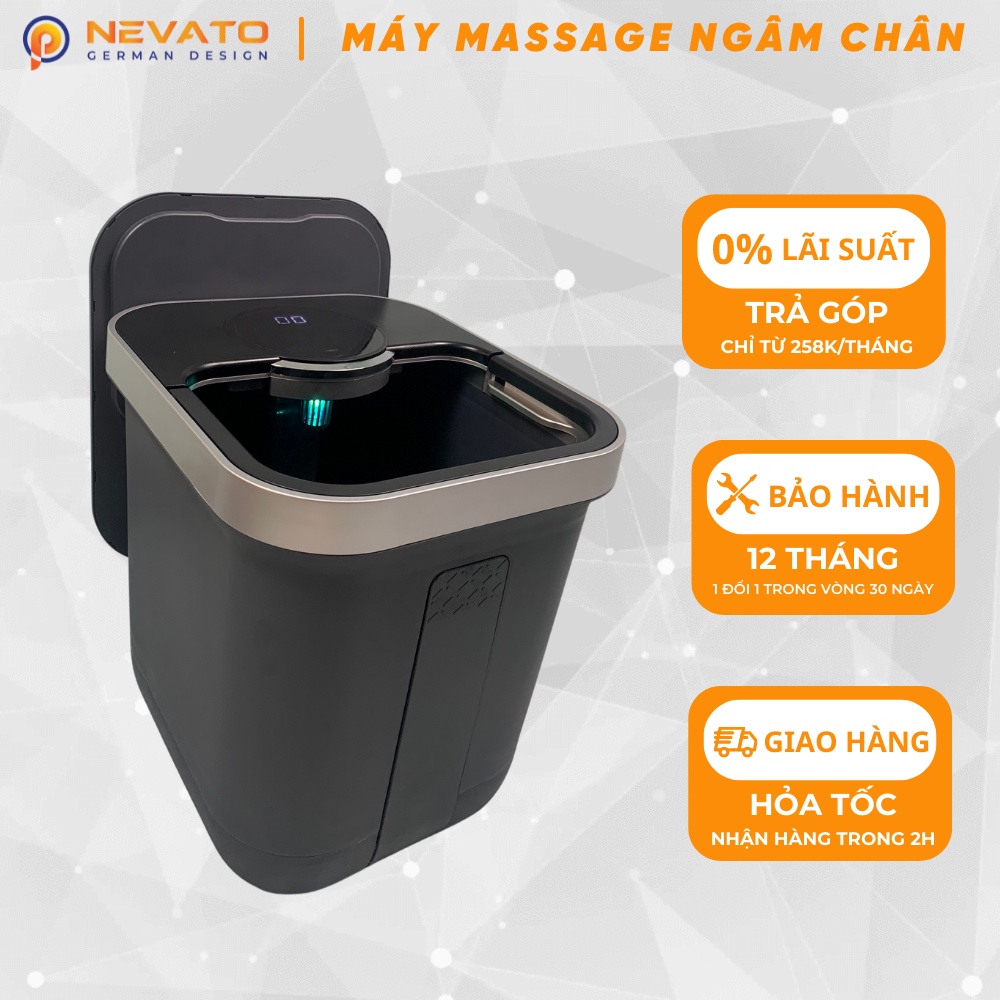 Bồn Ngâm Chân Massage Diệt Khuẩn Thông Minh Nevato NVF605 Công Suất 800W