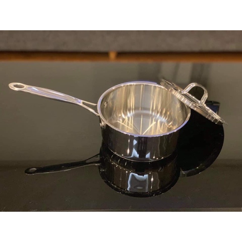 🇩🇪QUÁNH CUISINART 16cm CÓ NẮP VUNG INOX CAO CẤP BỀN ĐẸP