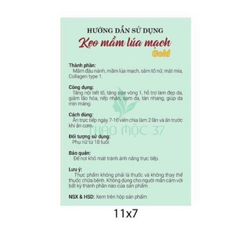 Kẹo mầm lúa mạch Gold Thảo Mộc 37 | BigBuy360 - bigbuy360.vn