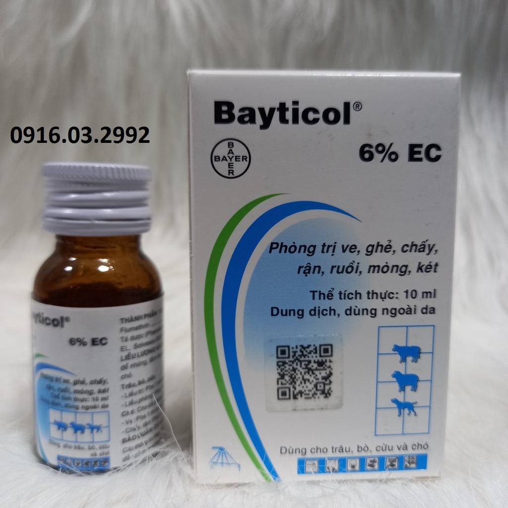 Đặc trị ghẻ ve rận bọ chét, Dung dịch tắm phun Bayticol