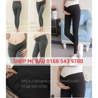 Quần bầu legging cạp chéo