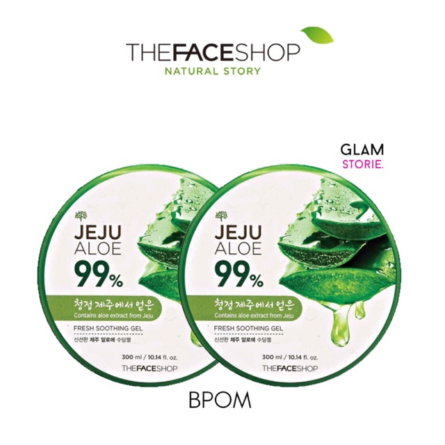 (hàng Mới Về) Gel Lô Hội 99% Làm Dịu Da The Face Shop Jeju