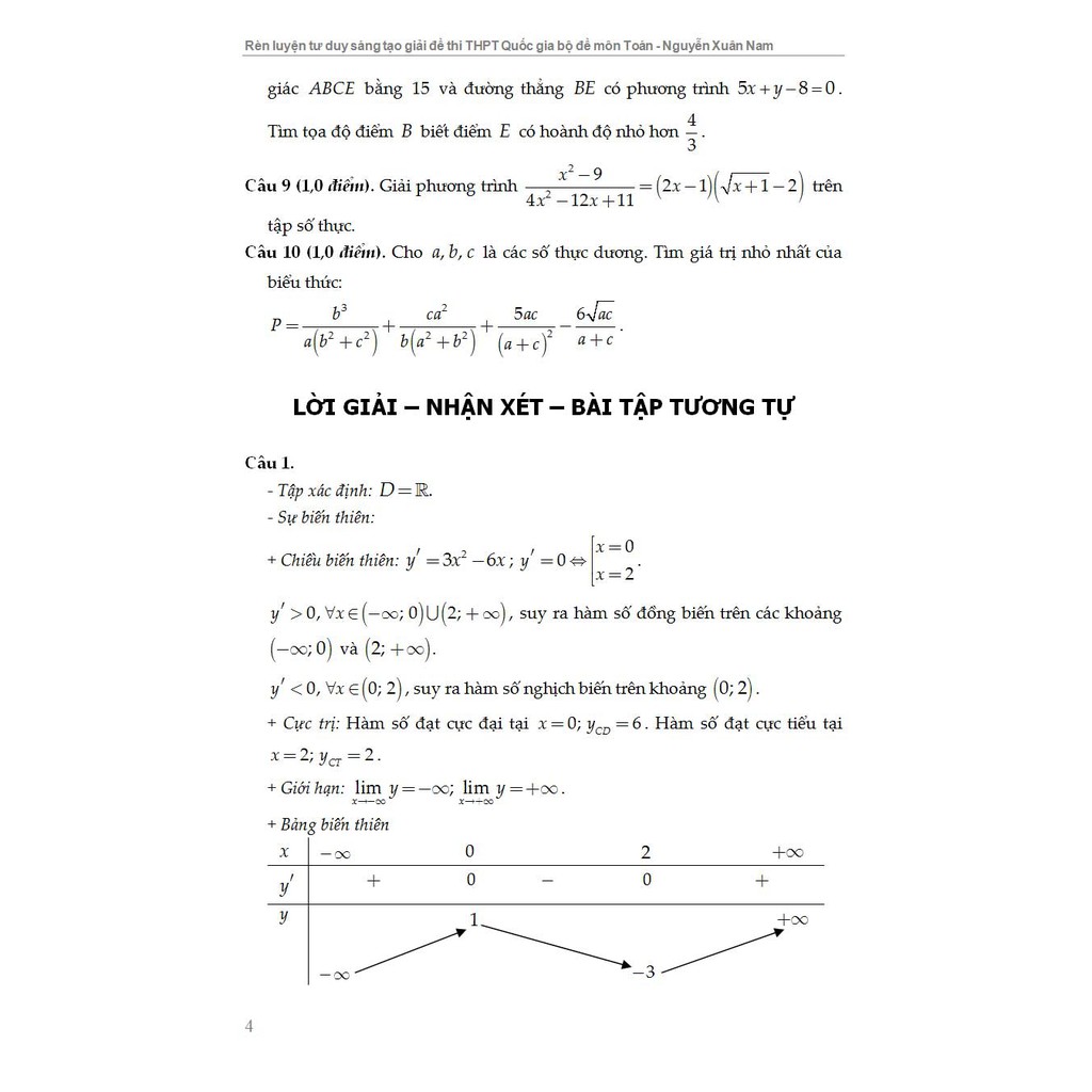 Sách - Rèn Luyện Tư Duy Sáng Tạo Giải Đề Thi Thpt Quốc Gia Bộ Đề Môn Toán Phương Pháp Tự Luận