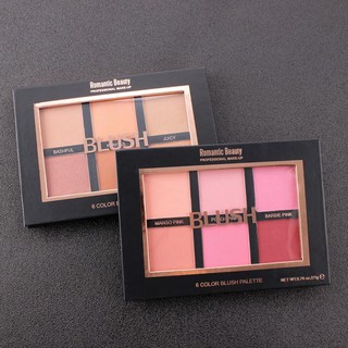 Bảng Phấn Má Hồng Romantic Beauty 6 Màu