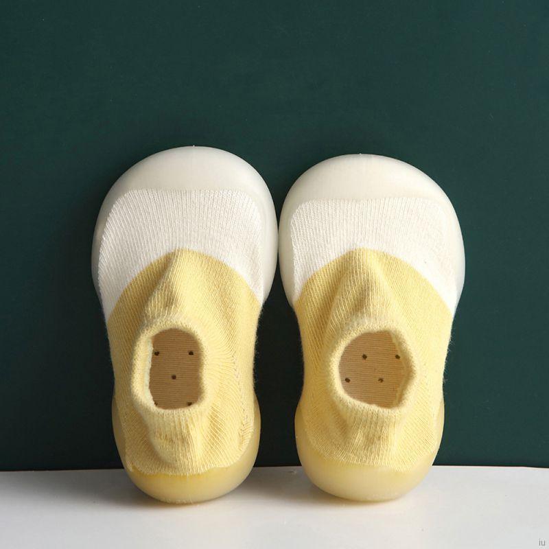 IU Baby Boys Girls Breathable Anti-Slip Mixed Color Indoor Socks Sneakers Toddler Soft Soled Walking Shoes